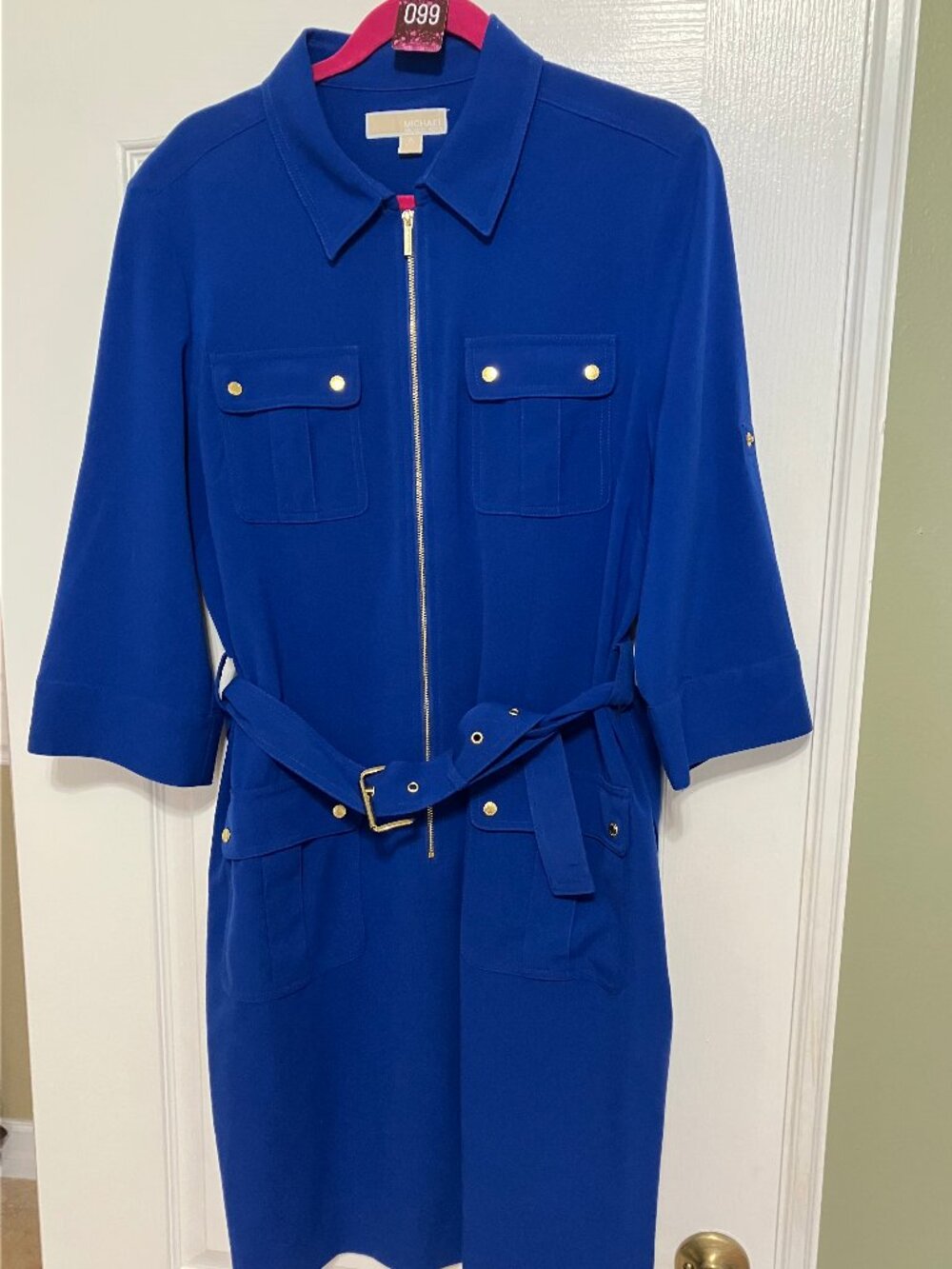 MK Blue Zipper Dress